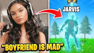 Girlfriend Stream Sniped FaZe Jarvis until he RAGE QUIT FORTNITE