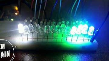 Chaser led lights with Arduino code! Different effects
