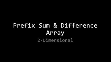 Prefix Sum Differ Array 2D