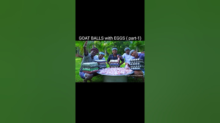 GOAT BALLS with EGGS #villagecookingchannel  #cooking #trending #viralshorts #shorts