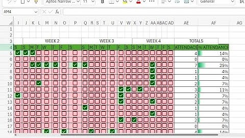 How to Create Professional Attendance Tracker in Excel (Free Template)