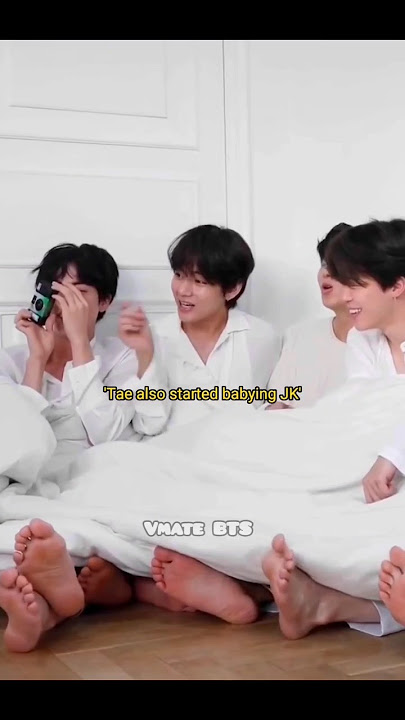 Jungkook Got Shy While Everyone Started Babying Him 😂 #bts #shorts