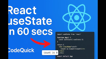 React useState Explained in 60 Seconds | CodeQuick