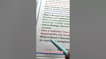 Principles of Management | Important Questions | CCSU BCA 104 Semester 1 (2025)