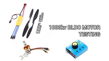 Testing 1000kv bldc motor || With Servo Tester||