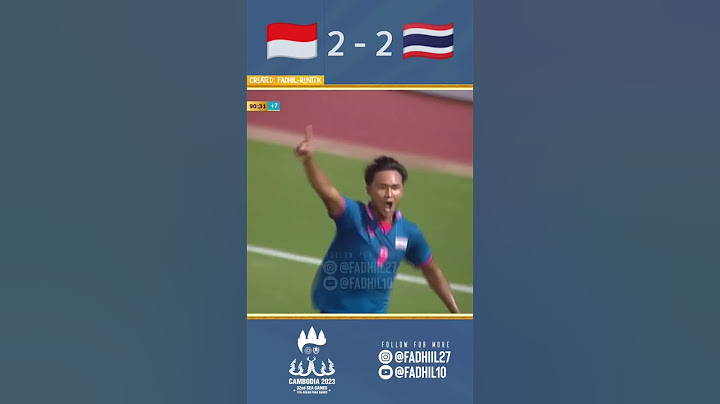 Indonesia 5 vs 2 Thailand  (U-22) - SEA Games Kamboja 2023 | Sc. Entertainment-MediaCorp #indonesia