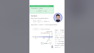 Two step #proof for a #supremum