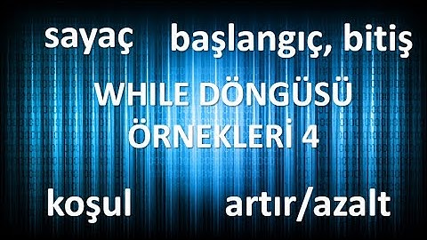 While Döngüsü Örnekleri 4. Klavyeden girilen 5 sayının toplamını ve ortalamasını hesaplayan program.
