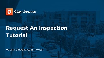 Request An Inspection Tutorial | Accela Citizen Access