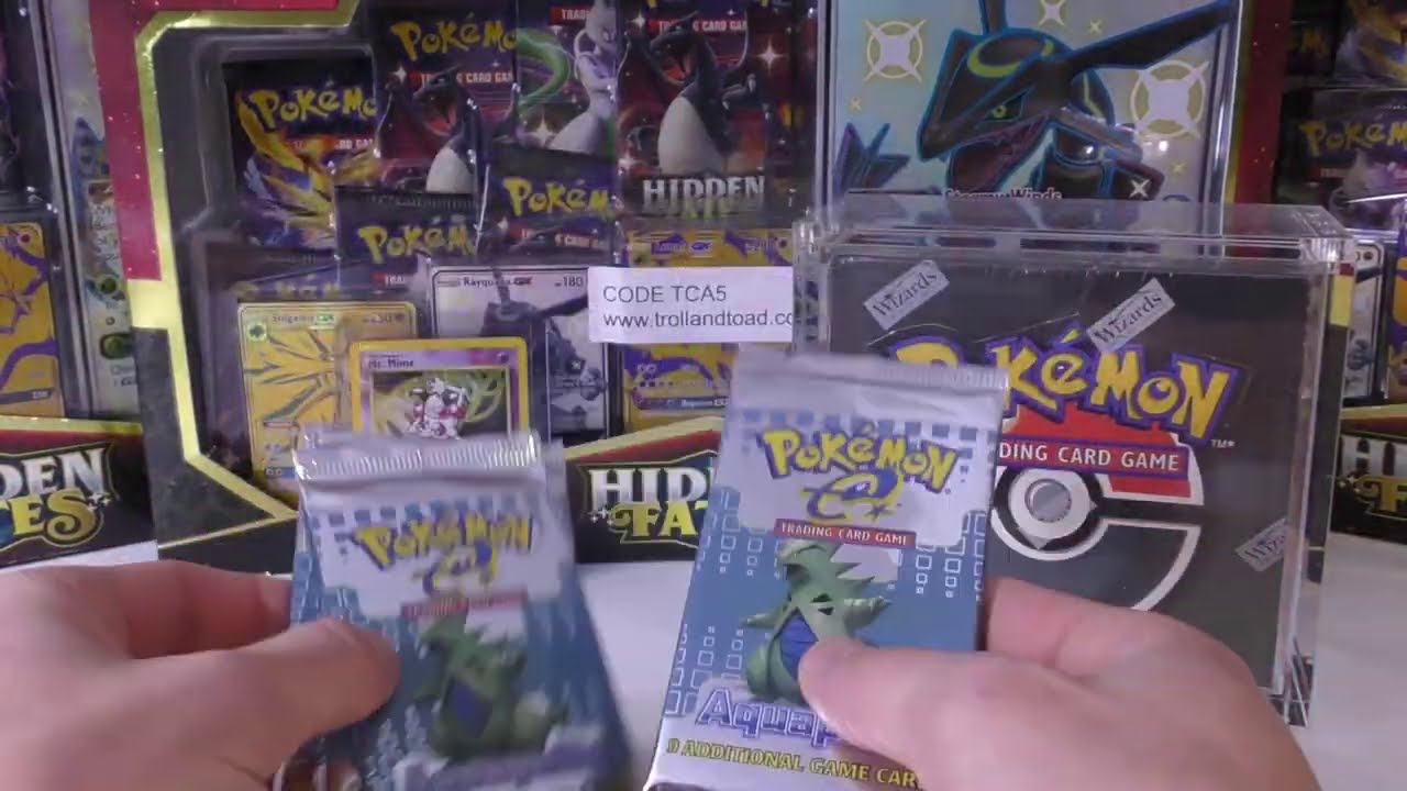 Opening 4x AQUAPOLIS Pokemon Packs !!! - YouTube