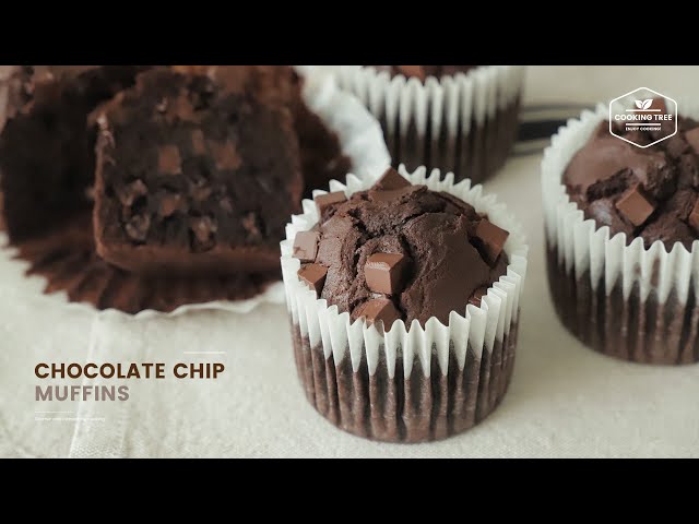촉촉한~٩(๑′ᴗ‵๑)۶ 초코칩 머핀 만들기 : Moist Chocolate Chip Muffins Recipe | Cooking tree