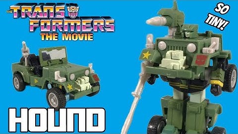 SO TINY!! Transformers The Movie G1 Reissue Hound Review