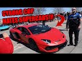 SUPERCARS SEND IT INFRONT OF SUPER SCARY COP LEAVING DALLAS CARS AND CANTINA!!!