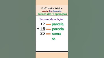 🌟POR QUE VOCÊ DEVE APRENDER OS TERMOS DAS 4 OPERAÇÕES? #shorts🌟