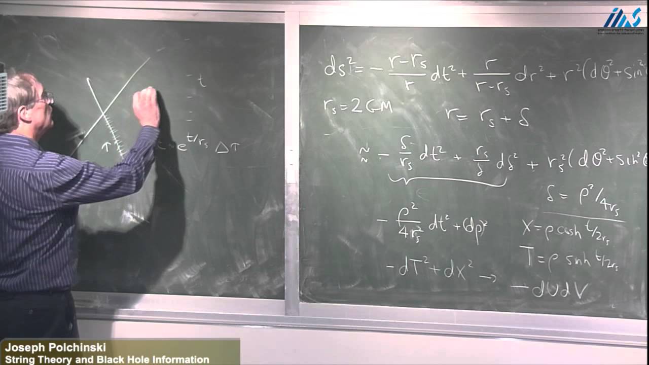 Joseph Polchinski- String Theory and Black Hole Information - YouTube