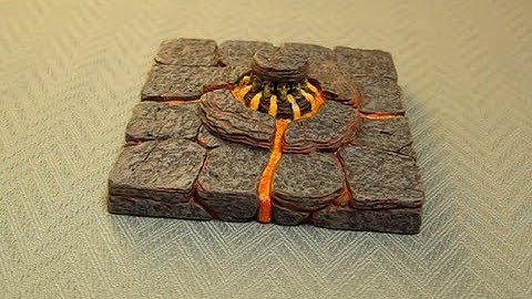 Dwarven Forge - 4" x 4" Hellscape Teleporter - Skull heads - Individual Piece - 360 HD video tour