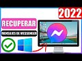 ✅Como recuperar mensajes borrados de messenger desde la computadora