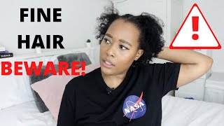 HOW TO PREVENT BREAKAGE ON FINE NATURAL HAIR | TYPE 4 HAIR
