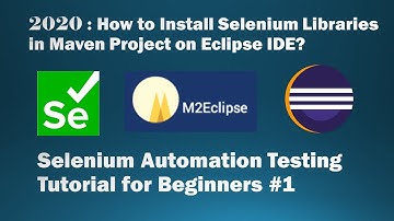 How to Install Selenium Libraries in Maven Project on Eclipse IDE?