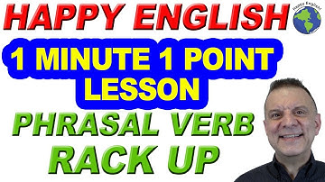 Phrasal Verb RACK UP - 1 Minute, 1 Point English Lesson