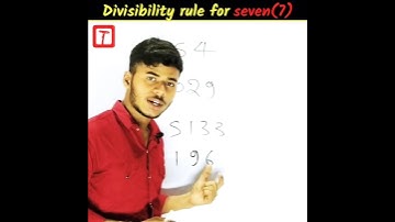 divisibility rule for seven | vibajyta #divisibilityrule