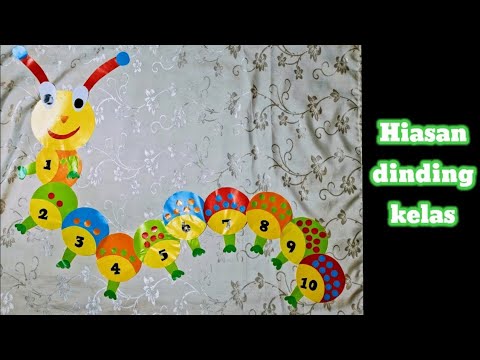 Tutorial Hiasan Dinding dari Kertas Origami // Hiasan Dinding Angka ...