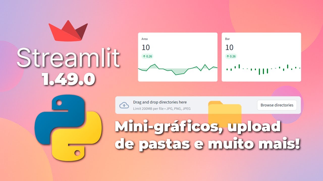 Streamlite Graphique Nova versão do Streamlit (1.49.0) - mini-gráficos, ListColumn editável ...