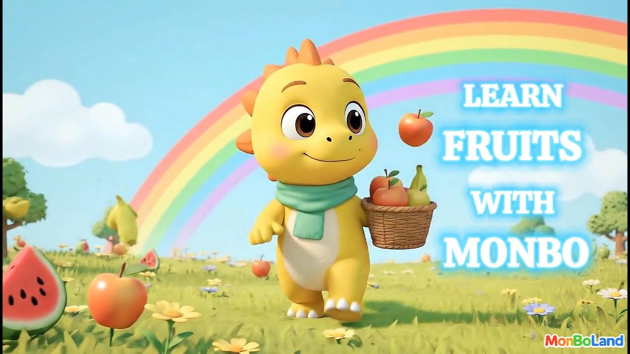 Learn Fruits with MonBo | 8 Colorful Fruits for Kids | MonBoLand Official Ep 5