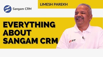 Limesh Parekh talking about everything related to Sangam CRM at ISODA   Sangam CRM