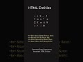 🧩 HTML Entities You Must Know!