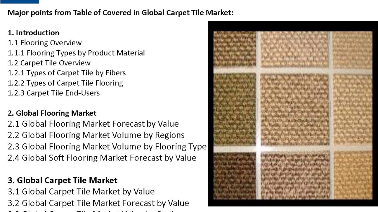 Carpet Tile Market Global Forecasts to 2021 YouTube