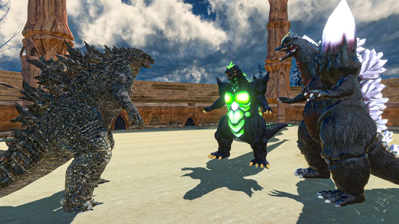 Godzilla vs Godzilla Super and Space Godzilla - ARBS Godzilla Mods ...