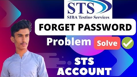 Password forgot sts Account / How to recover sts account password #iba #sts