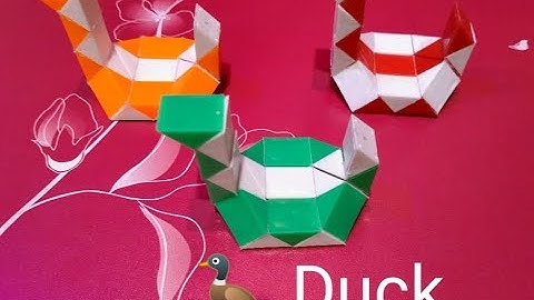 #Duck snake cube video tutorial// How to make duck from snake cube//