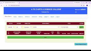 A to Z college . It's a demo for complete college software for management and account activities. screenshot 5