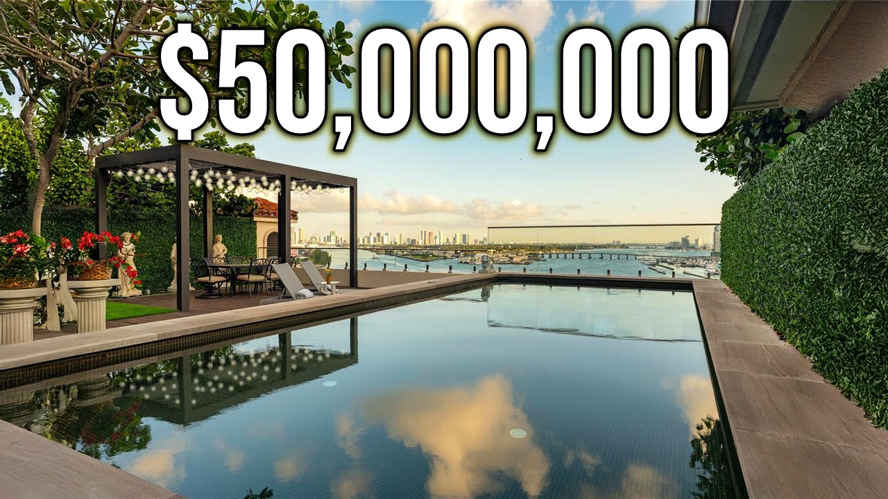 Inside a $50,000,000 PENTHOUSE on Florida's Fisher Island! The MOST EXPENSIVE Island in the USA!