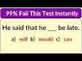 English Mixed Grammar Test: Only 1% Pass This Grammar Test