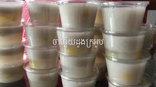 របៀបធ្វើចាហ៊ួយដូងក្រអូប/ Coconut milk-Jelly