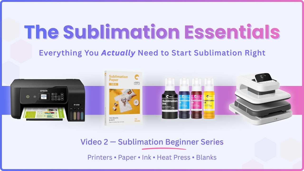 Основы сублимации для начинающих | 4 инструмента, которые вам действительно понадобятся, чтобы на...