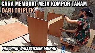 Cara Membuat Meja Dapur Untuk Kompor Tanam Dari Triplek | Tutorial Kitchen Set
