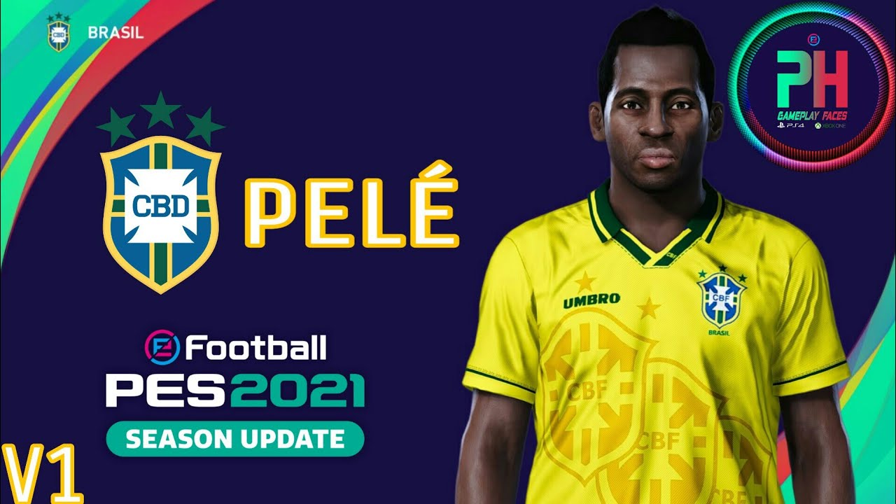 FACE DO PELÉ (LEGEND BRASIL) PES 2021 - YouTube