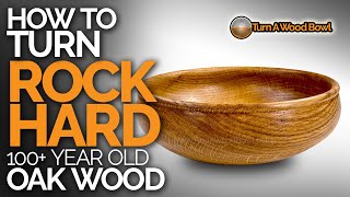 Wood Turned Bowl Video - Old Oak Rock Hard