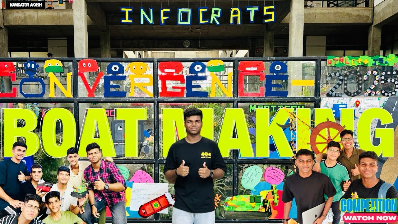 Convergence Vlog | Marine Boat Competition | DAY-1 |Ganpat University | Navigator Akash 