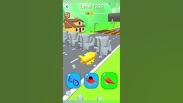Shape shifting2 game level #1293    hyper casual game #shapeshifting  #gameplay #gaming #shortvideo