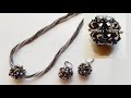 Boncuk Top Kolye ve Küpe Yapımı  |  Beaded Ball Necklace and Earrings DIY