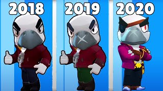 Karakterleri̇n Evri̇mi̇ Eski̇ Vs Yeni̇ - İlk Hali̇ - Brawl Stars İlk Çiktiğinda Nasildi ?