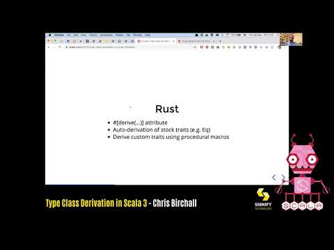 Type class derivation
