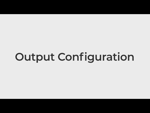 Carbonite Ultra U: Output Configuration (Basics 109)