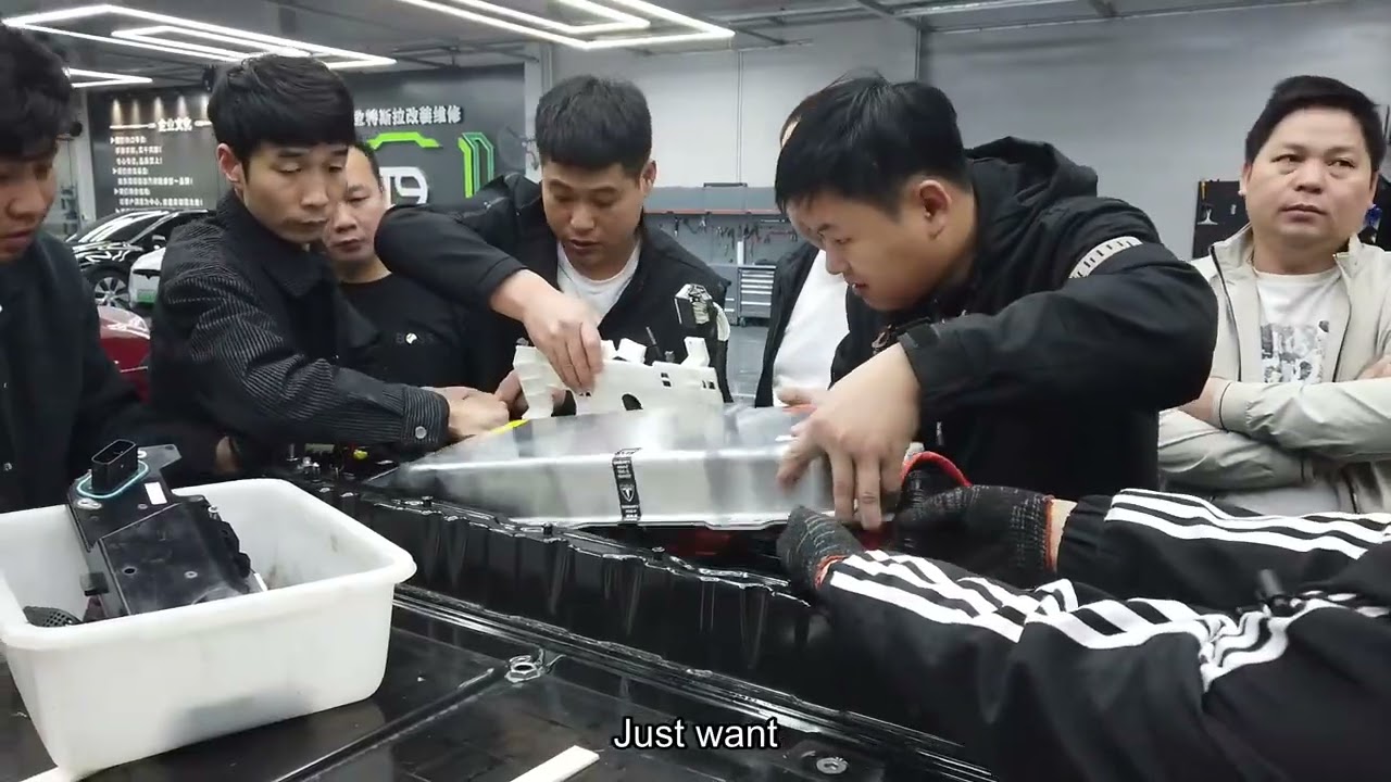 tesla model 3 battery pack ev repair 2