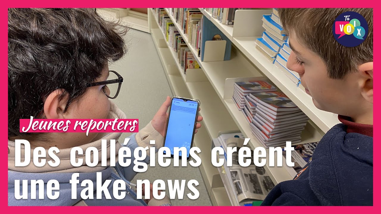 Des collégiens créent une fake news pour en comprendre les dangers